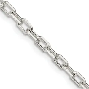 Silver 3.50-mm Fancy D.C Open Link Cable Chain