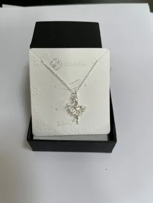 Silver 'Dancing Ballerina' Necklace