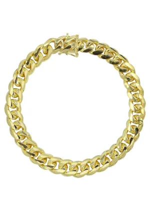 Silver Gold Miami Cuban Link Bracelet / 6.3 MM