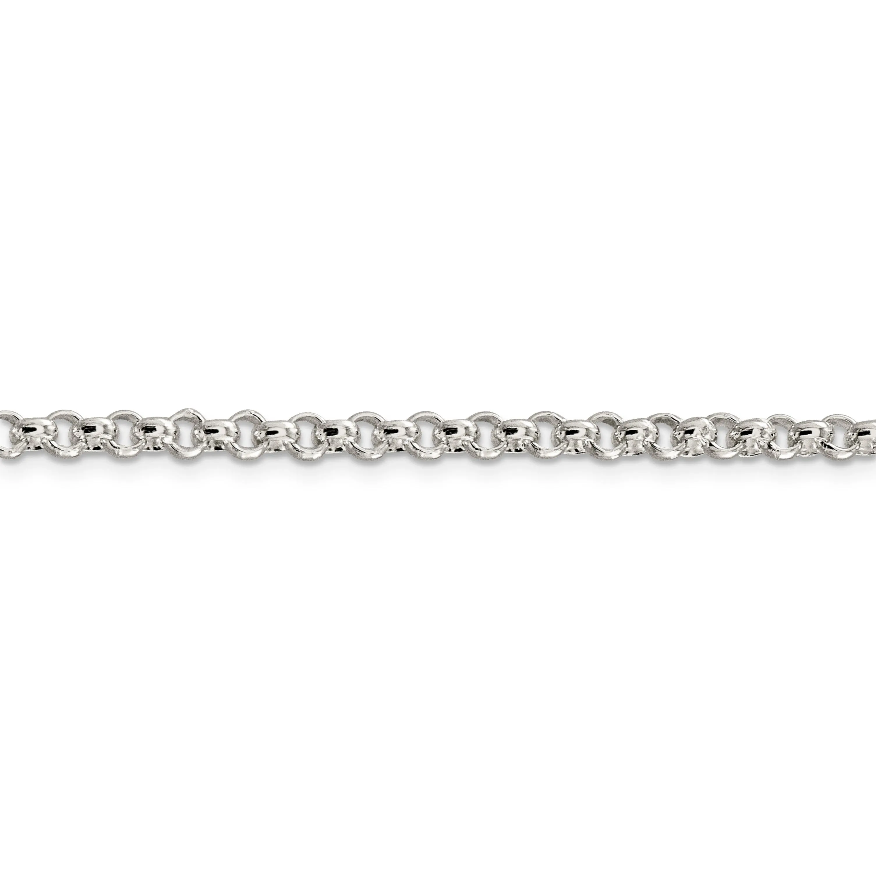 Silver Polished 3.00-mm Square Spiga Chain