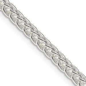 Silver Polished 3.00-mm Square Spiga Chain