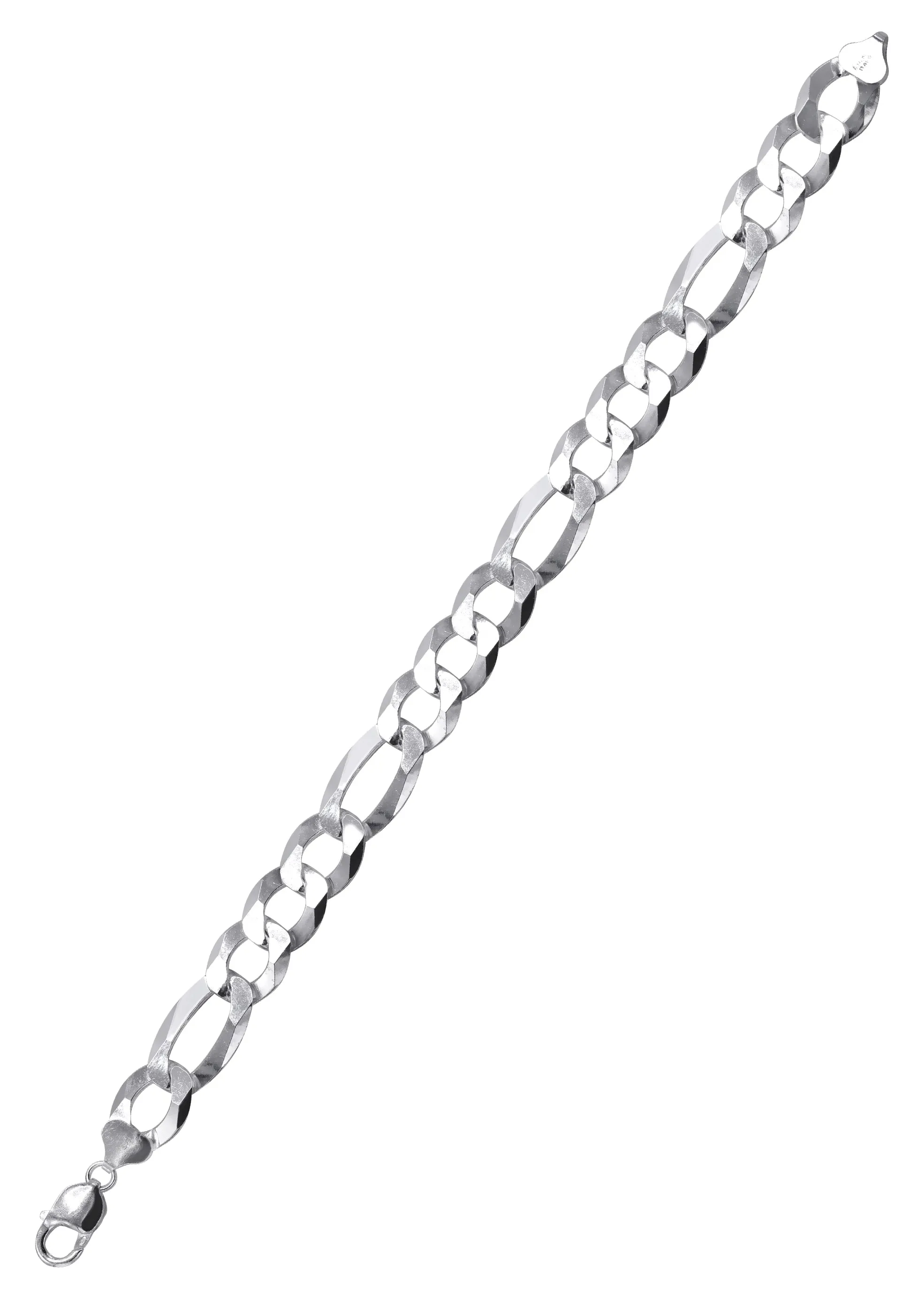 Silver White Figaro Bracelet