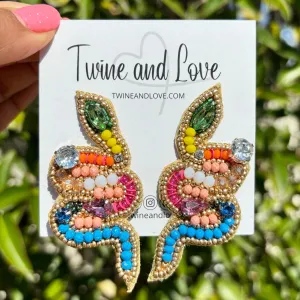 Snake Beaded Earrings