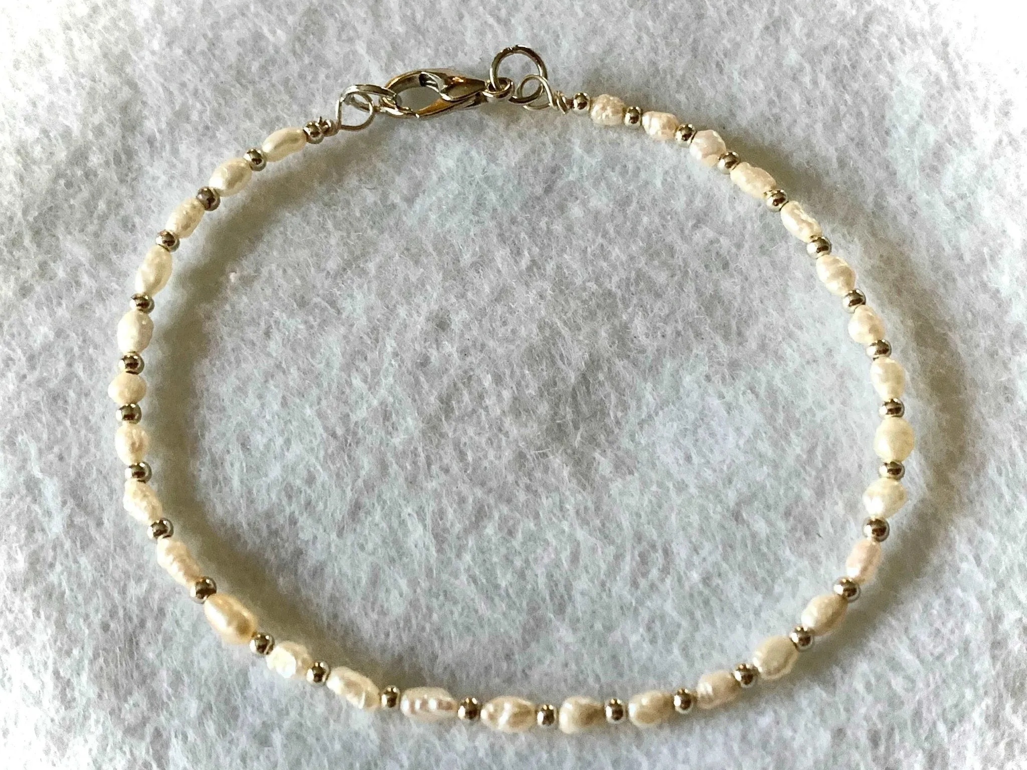 🔴SOLD🔴 Abigail Handmade Cultured Rice Pearl Bracelet