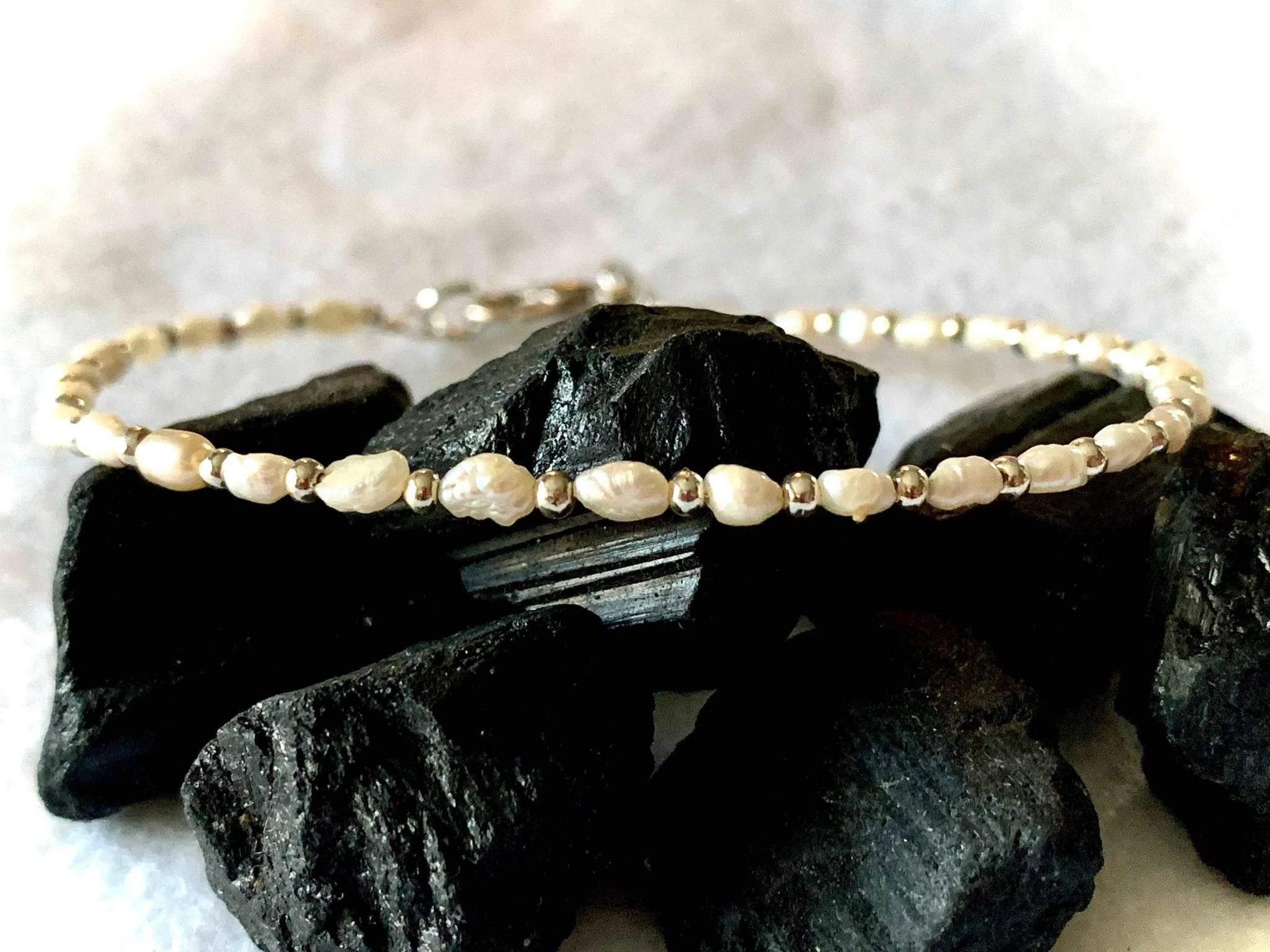 🔴SOLD🔴 Abigail Handmade Cultured Rice Pearl Bracelet