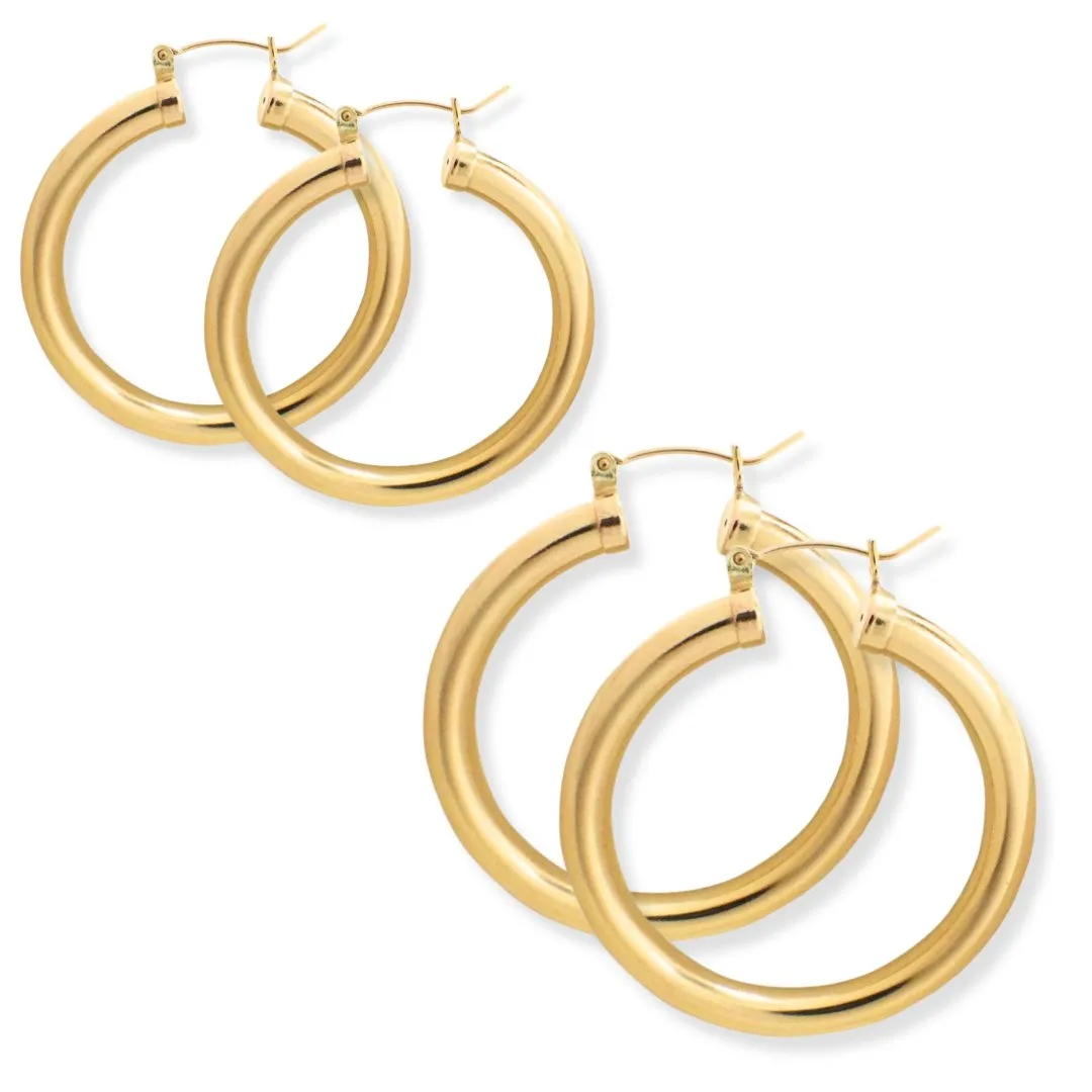 Sollid Gold Big & Bold Hoops