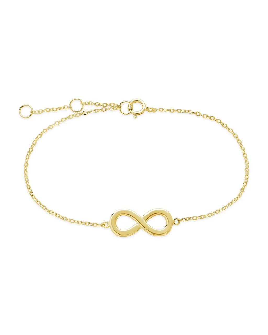 Sterling Silver Delicate Infinity Bracelet