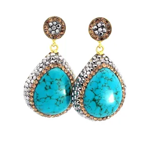 Turquoise 925 Sterling Silver Dangle Earring